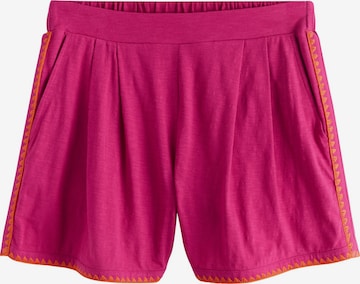 Loosefit Pantalon à pince Next en rose : devant