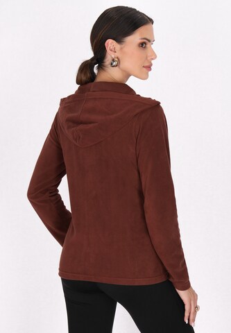 faina Athlsr Fleece jas in Bruin