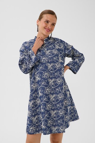 CULTURE - Vestido em azul: frente