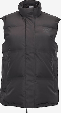 KnowledgeCotton Apparel Vest in Black: front