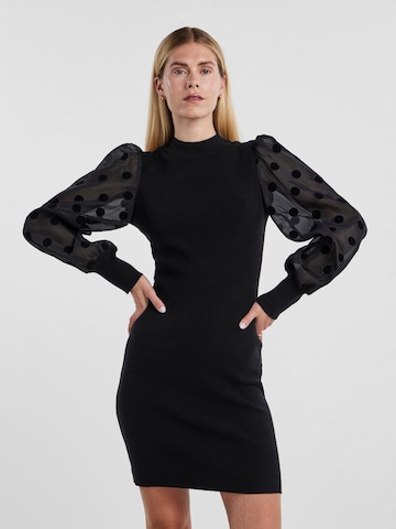 Y.A.S Knitted dress 'DOTME' in Black