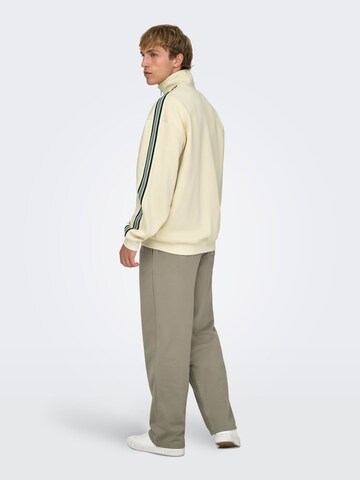 Only & Sons Sweatvest 'ONSRiber' in Grijs