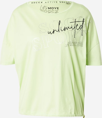 Soccx - Camiseta en verde: frente