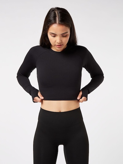 YO-GAYA Sporttop in XS in de kleur Zwart, Productweergave