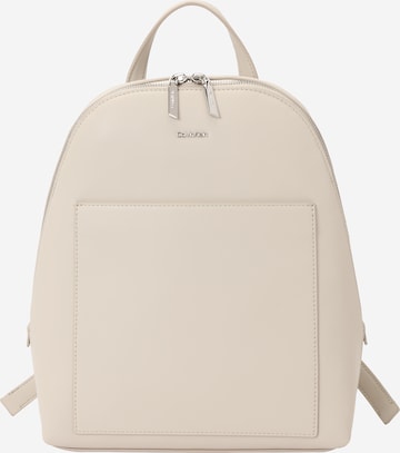 Calvin Klein Backpack 'Must Dome' in Beige: front