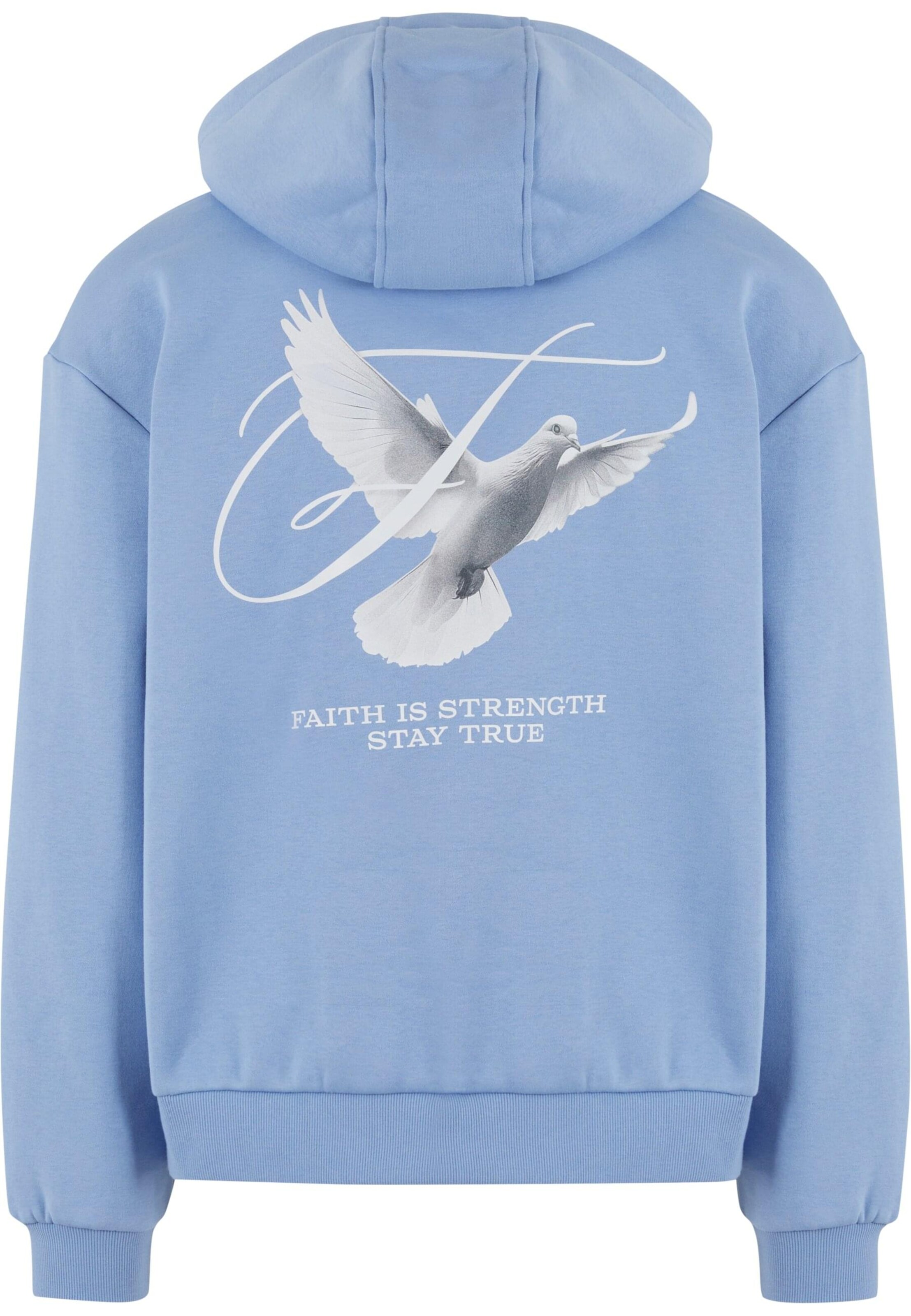 MT Upscale Μπλούζα φούτερ 'Faith Is Strength' σε μπλε