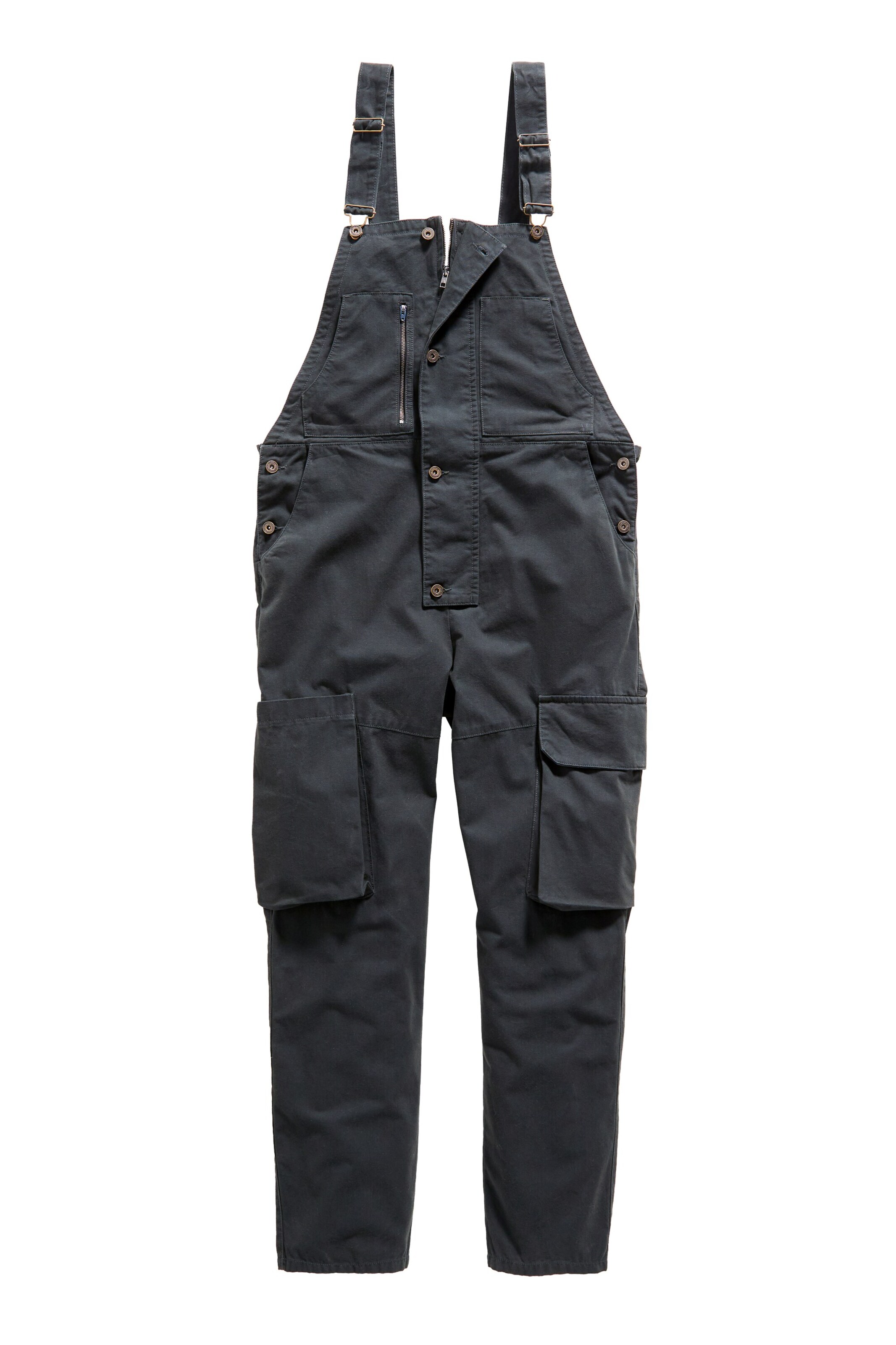 JP1880 Regular Tuinbroek in Grijs: voorkant