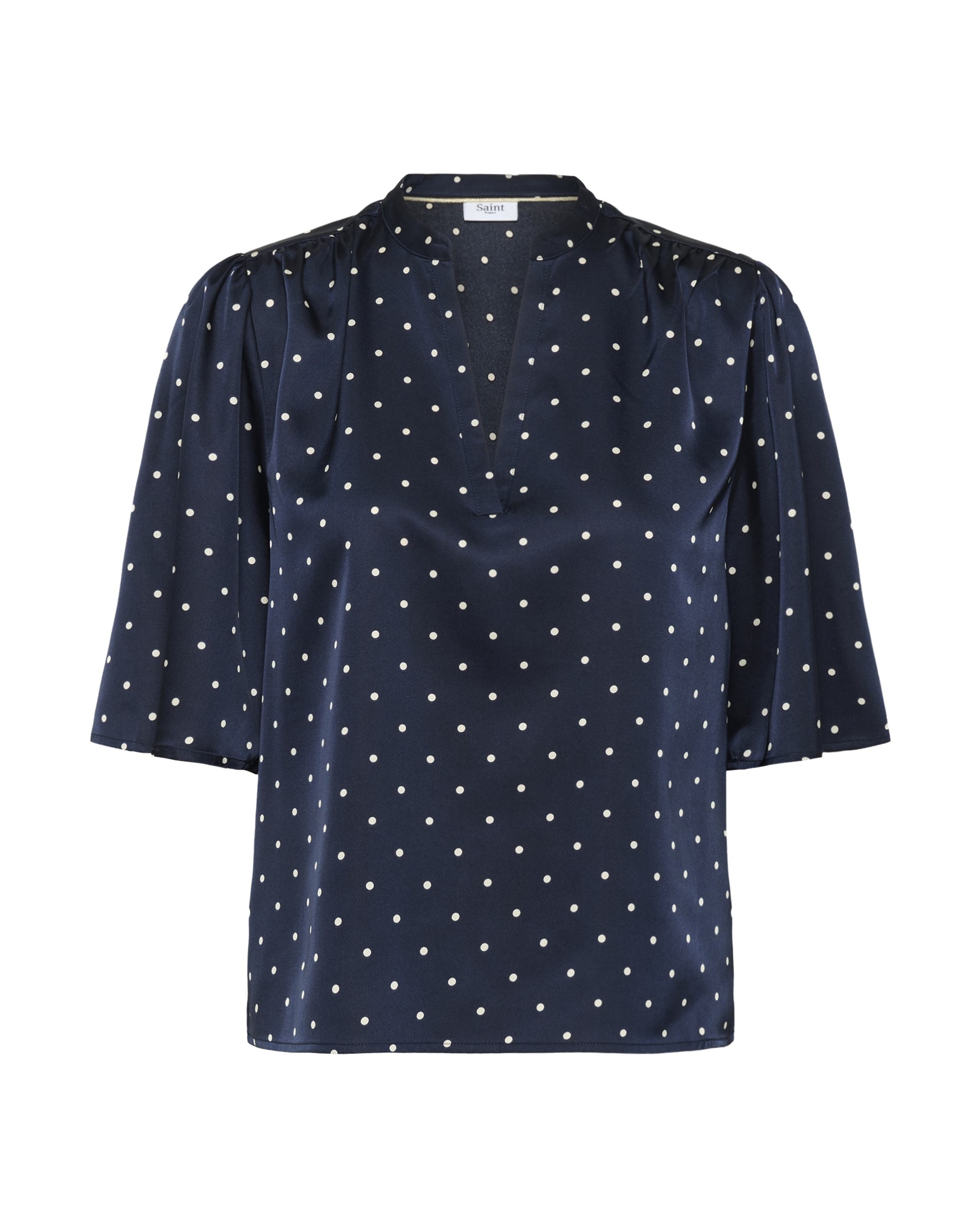SAINT TROPEZ Bluse in Blau: Vorderseite