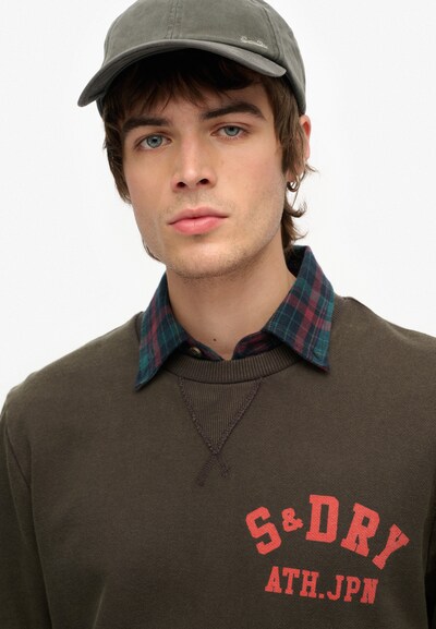 Superdry Sweat-shirt en canneberge / noir, Vue avec produit