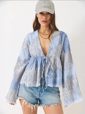 Kimono di Bianco Lucci in blu