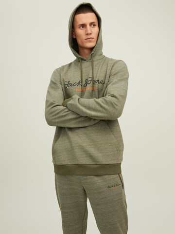 JACK & JONES Sweatshirt 'Berg' in Groen: voorkant