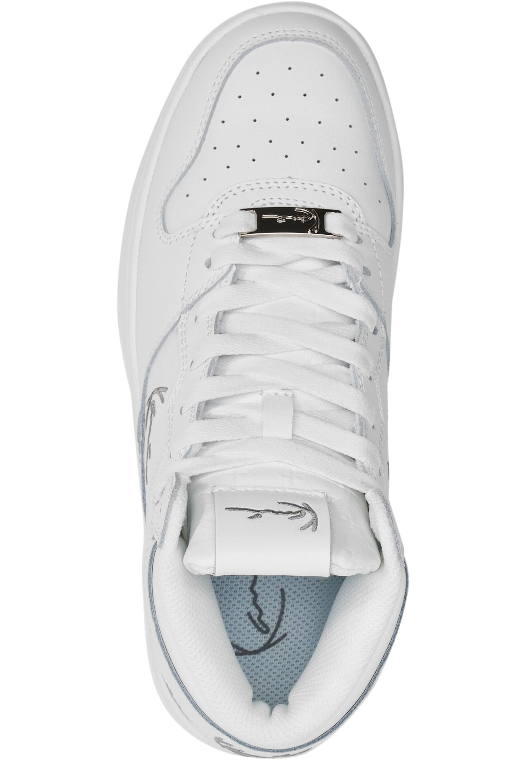 Sneaker alta di Karl Kani in bianco