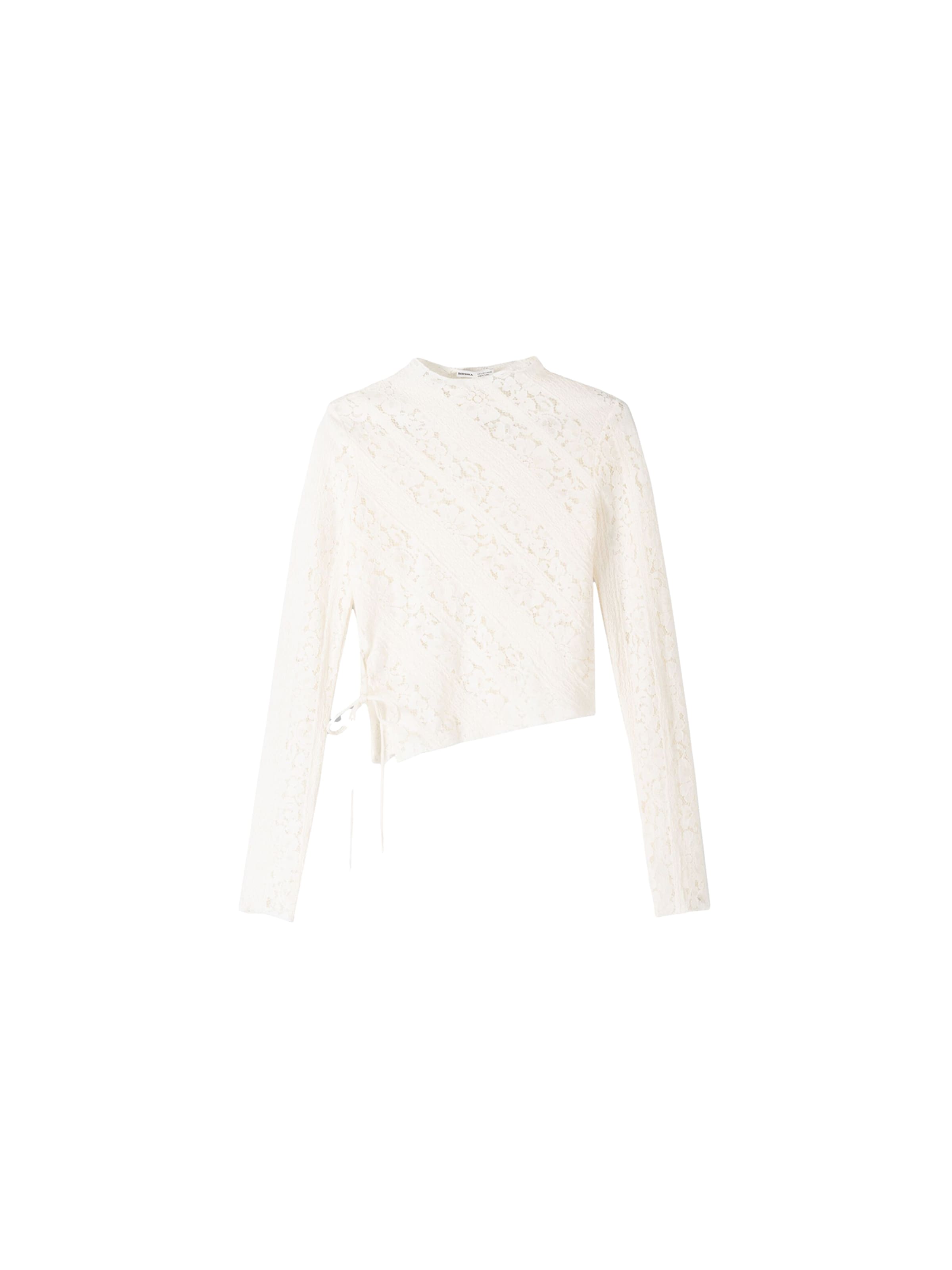 Bershka Halenka – béžová: přední strana