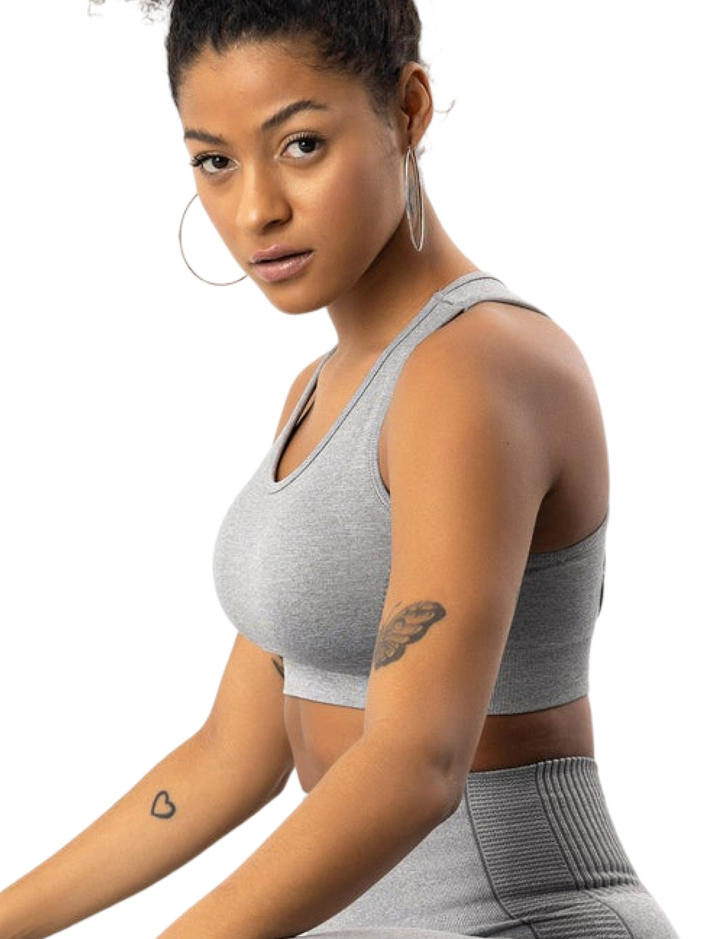 No Matter What Bralette Bra in Grey