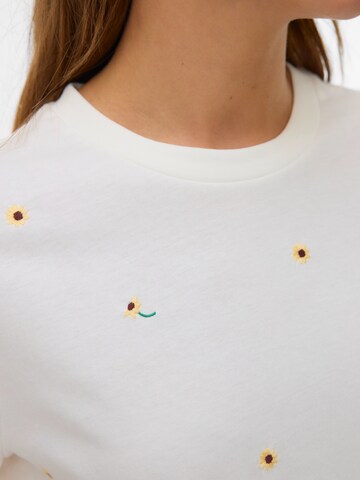 balta VERO MODA Marškinėliai 'VMSOLA METTE'