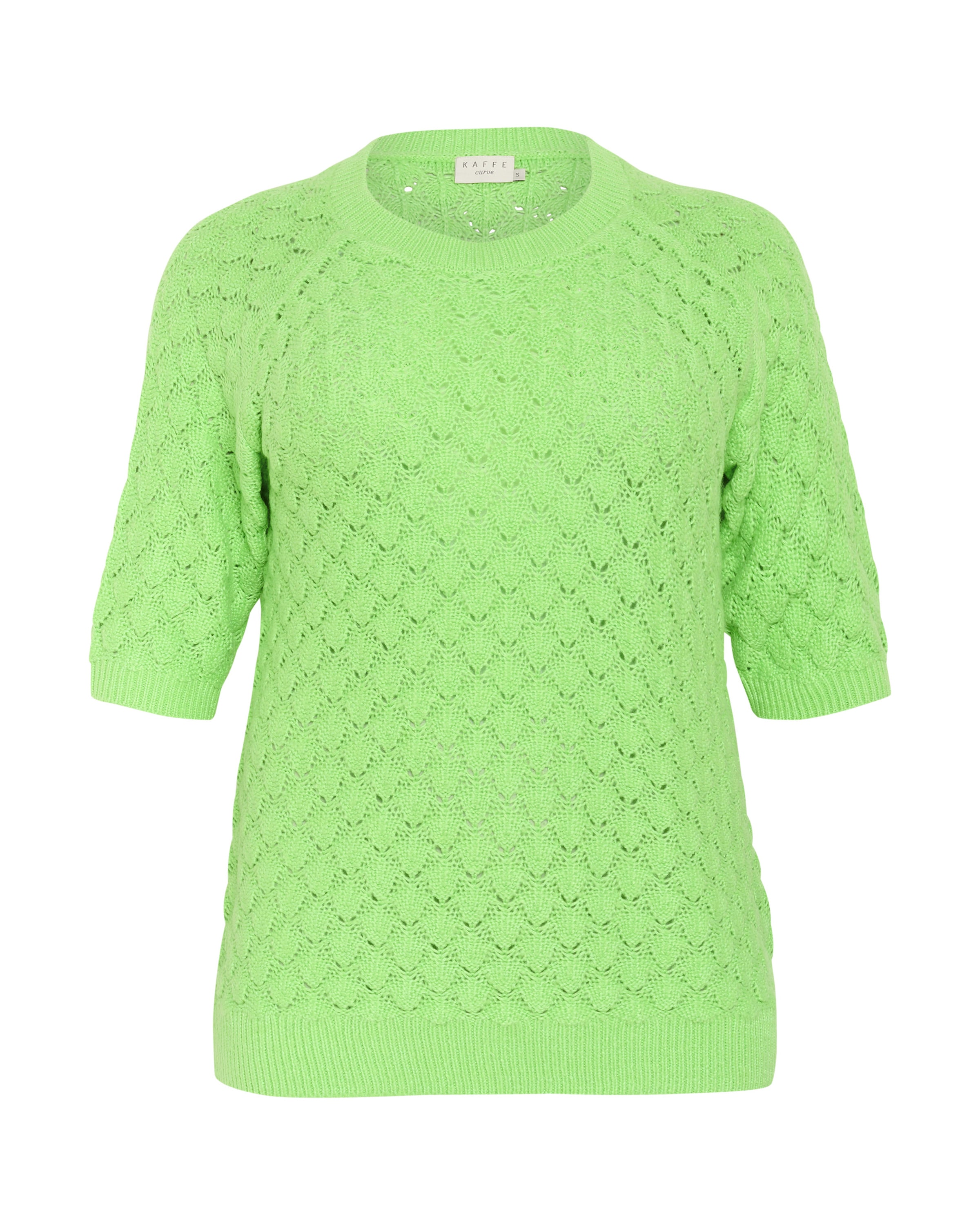 Pull-over 'Mani' KAFFE CURVE en vert : devant