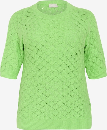 KAFFE CURVE - Jersey 'Mani' en verde: frente