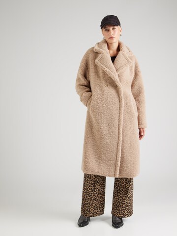 Manteau mi-saison Maze en beige : devant