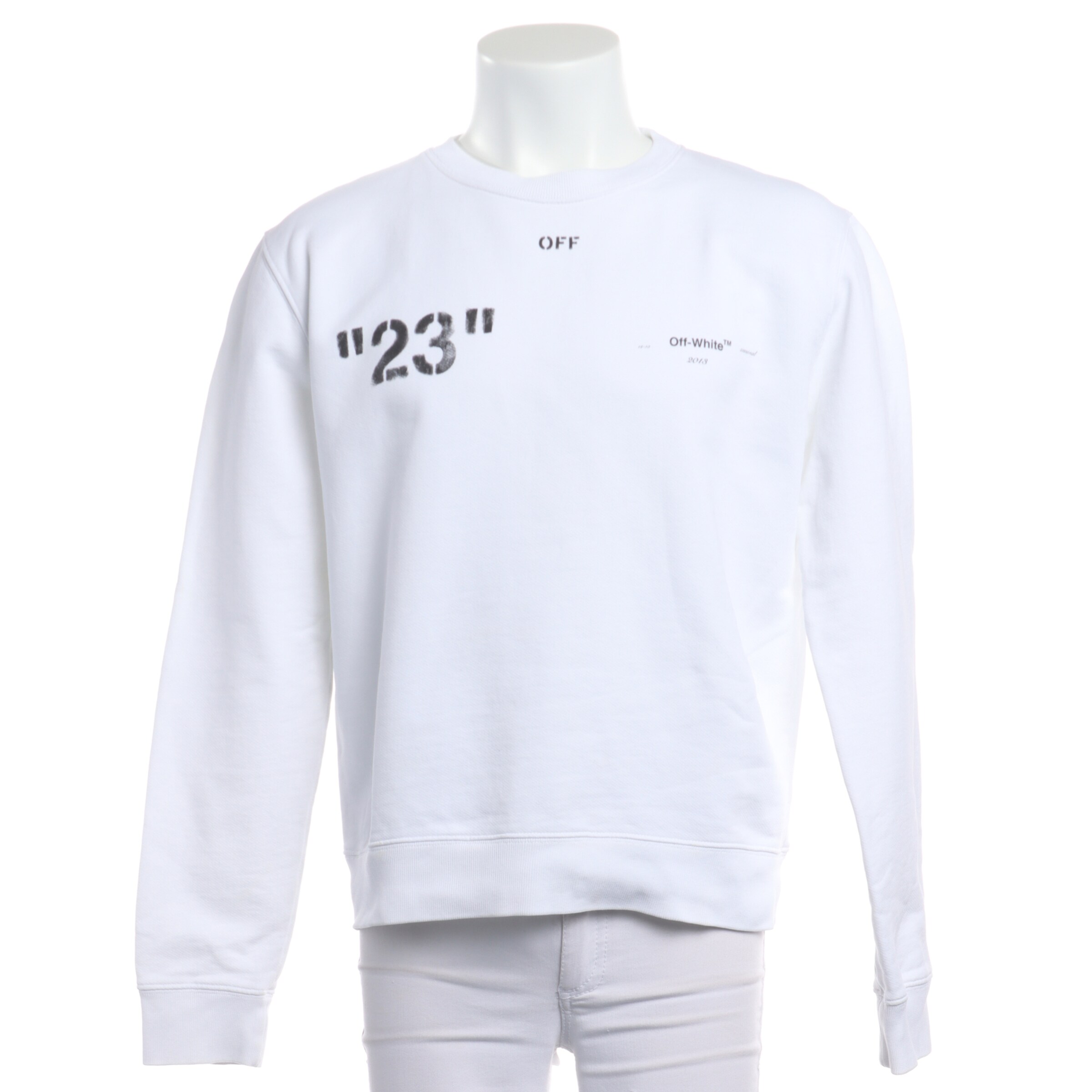Off-White Sweatshirt / Sweatjacke M in Schwarz: Vorderseite