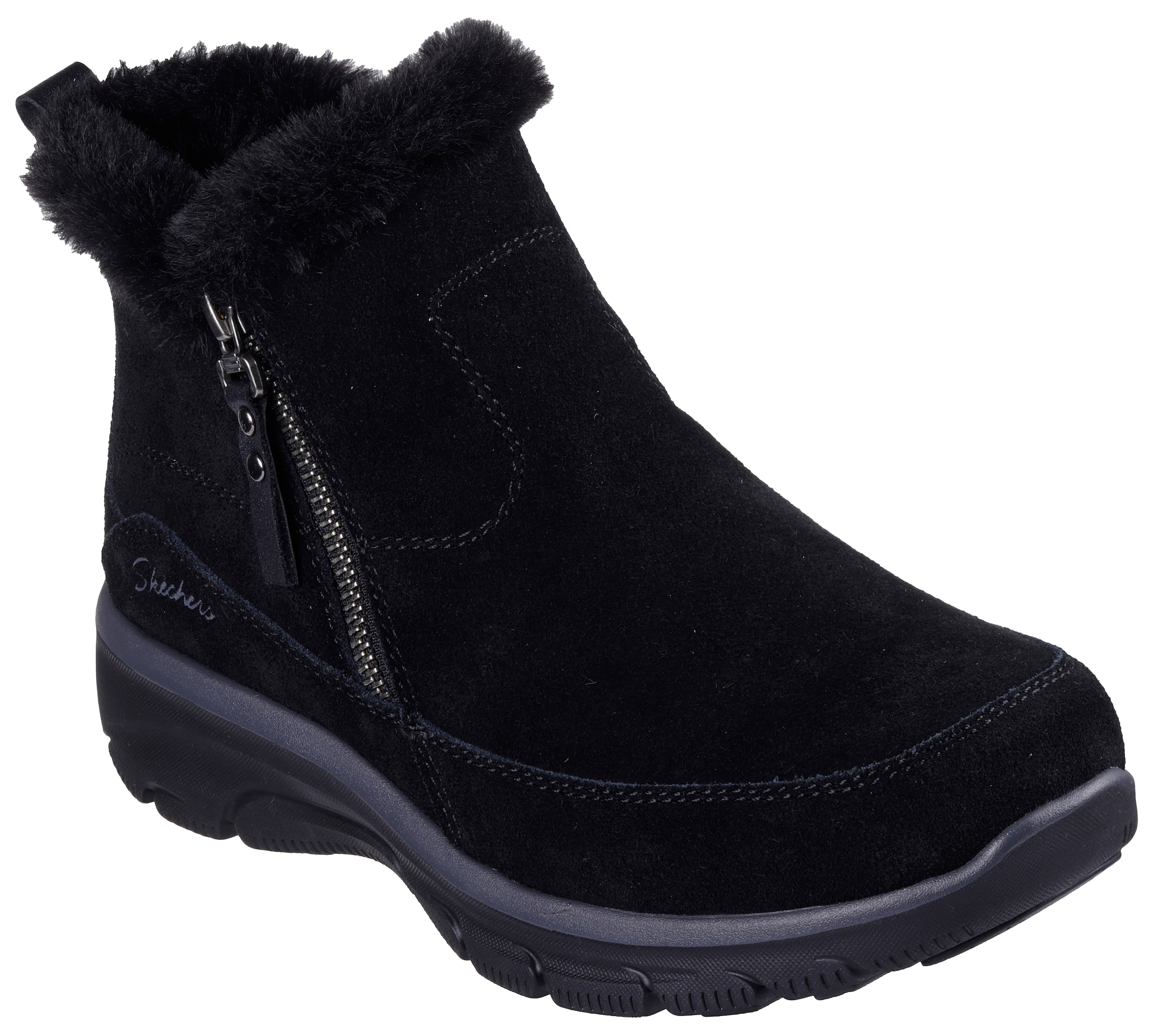 SKECHERS Stiefelette in Schwarz