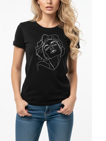 MAKAYA Shirt 'Norma' in Black