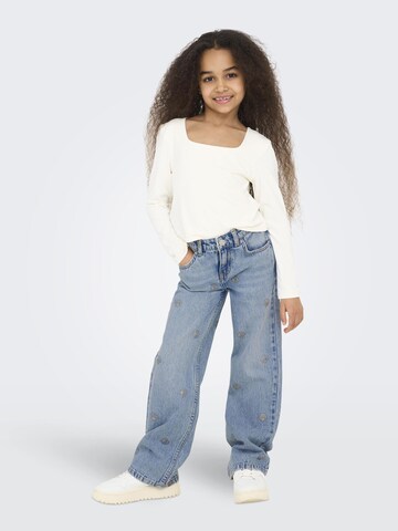 ONLY GIRLS Wide leg Jeans 'KOGJuicy' in Blauw