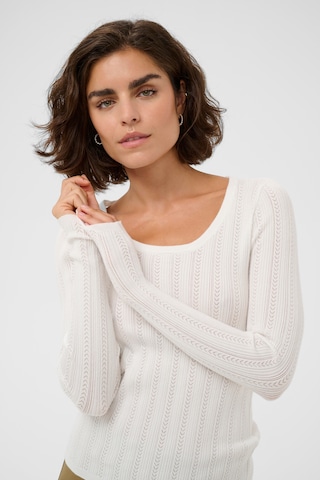 Pull-over 'KASilja' Kaffe en blanc
