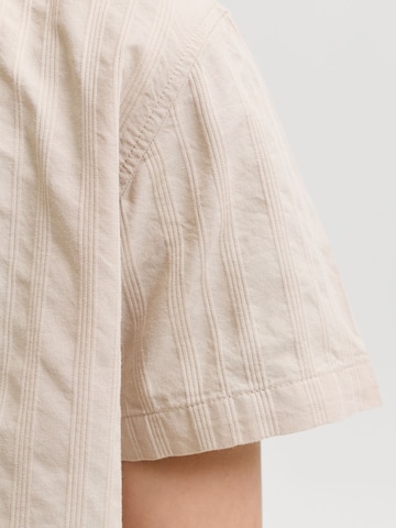 Jack & Jones Junior Comfort Fit Hemd in Beige
