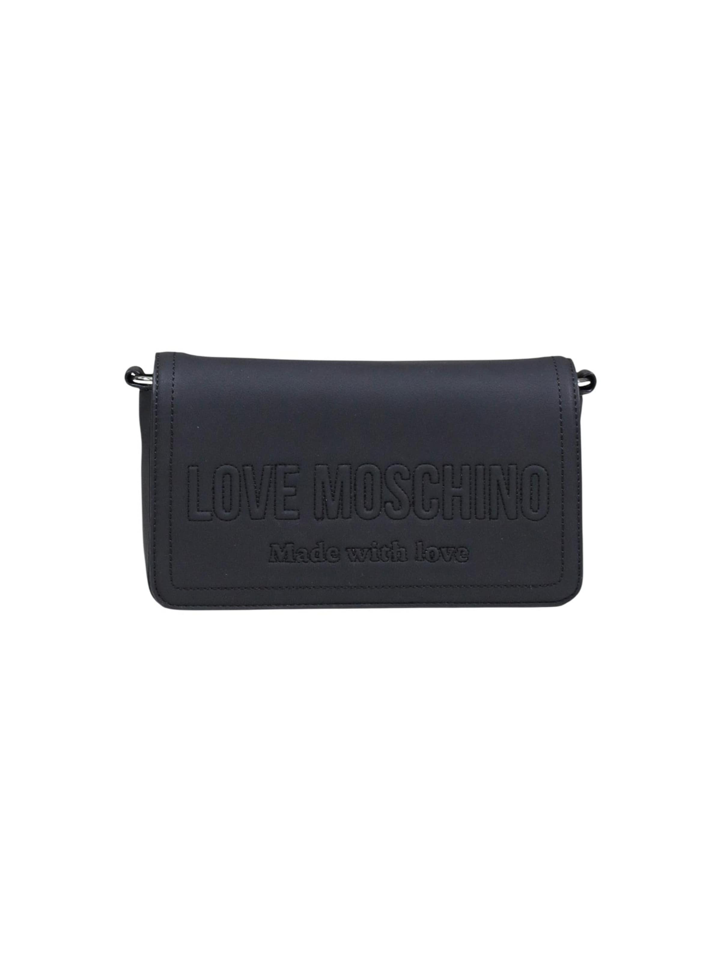 Borsa a spalla 'PU GRS JC4046PP1' di Love Moschino in nero: frontale
