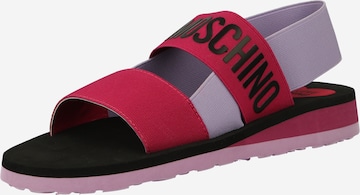 Sandales Love Moschino en rose : devant