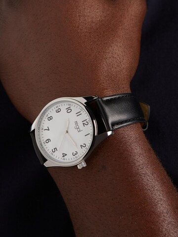 Lucardi Analoog horloge 'Klassisch' in Zwart