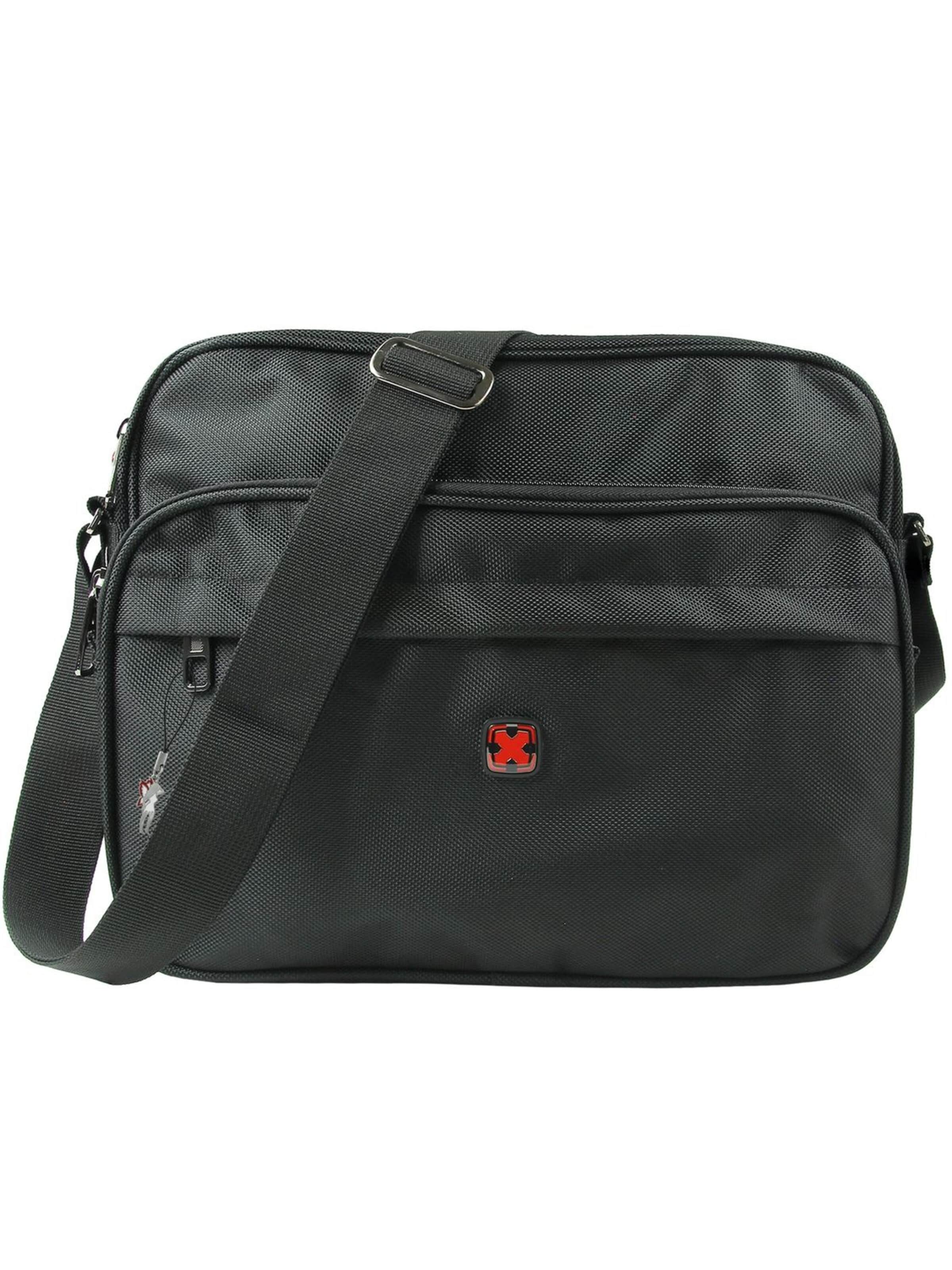 Travel N Meet Crossbody Bag in Black: front