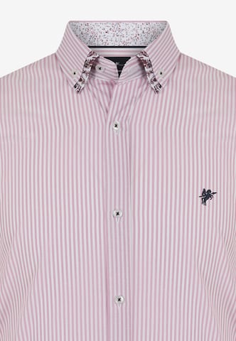 Coupe regular Chemise 'Trevor' DENIM CULTURE en rose