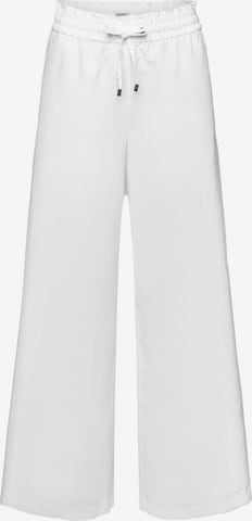 ESPRIT Wide leg Broek in Wit: voorkant