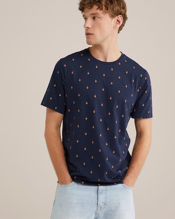 WE Fashion Футболка в Синий: спереди