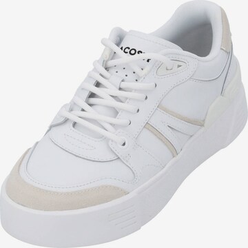 LACOSTE Athletic Lace-Up Shoes 'L002 Evo 47SFA0055' in White: front