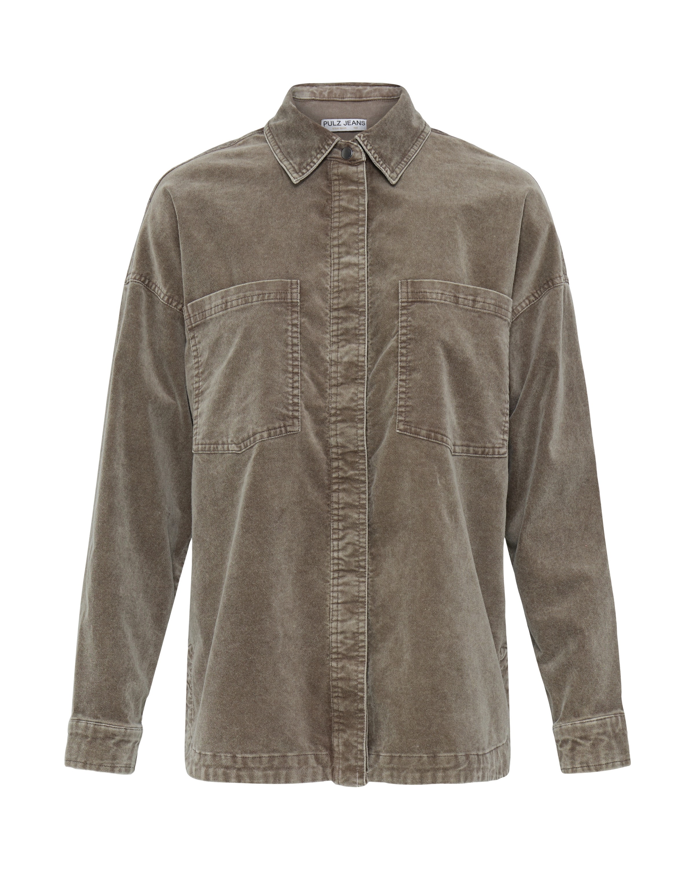 Pulz Veste mi-saison en L en marron, Vue avec produit