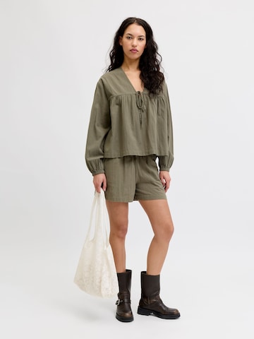 JJXX Regular Broek 'JXKIA' in Groen: voorkant