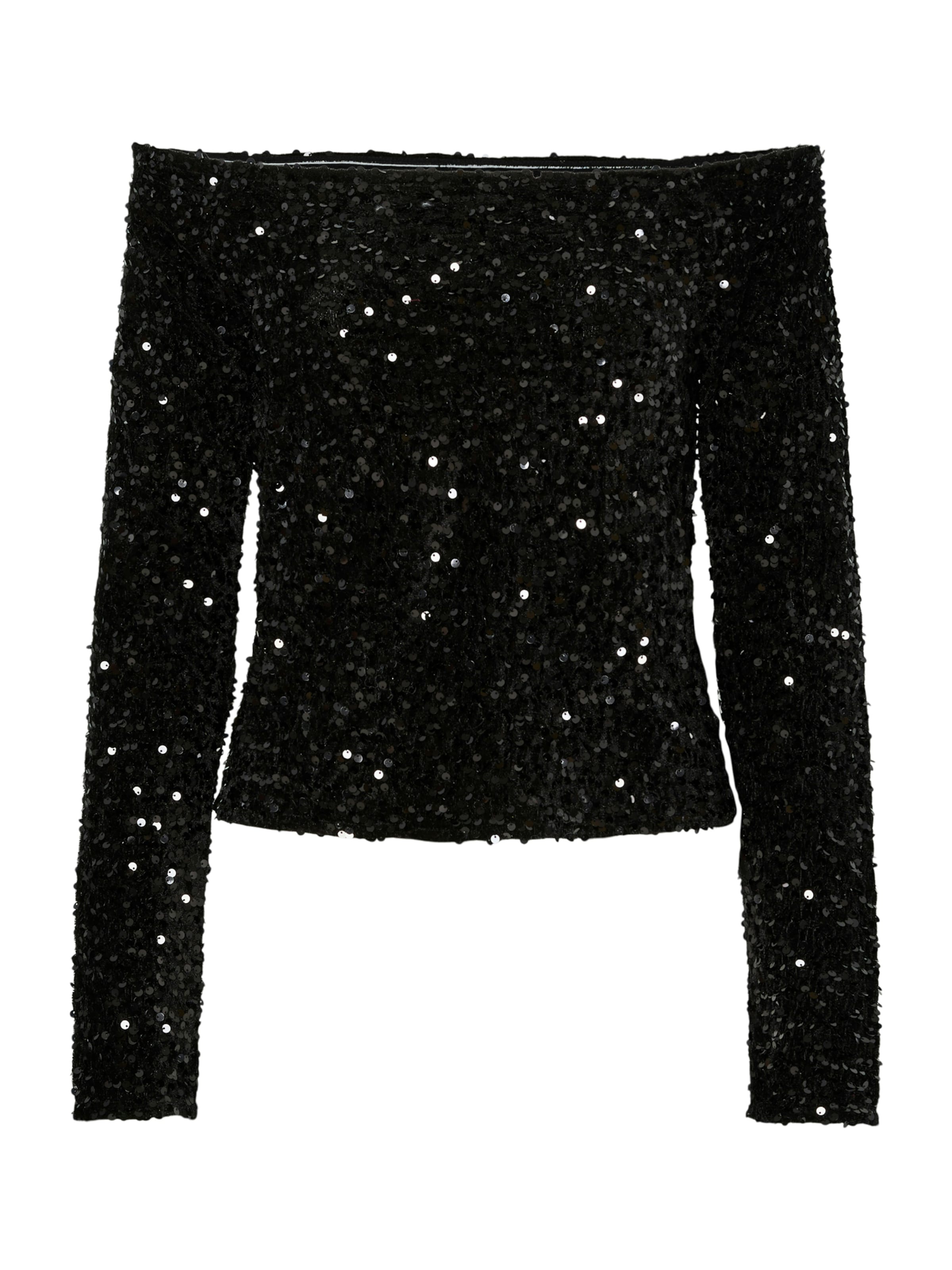 PIECES Μπλούζα 'PCKam' σε μαύρο: μπροστά