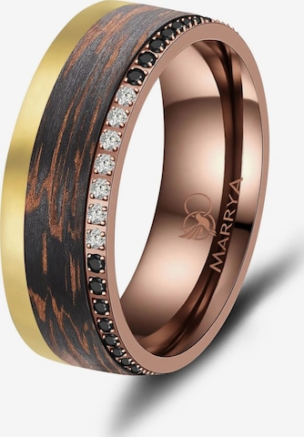 Anello 'MARRYA Ehering CB-07 Carbon-Bronze' di MARRYA in marrone: frontale