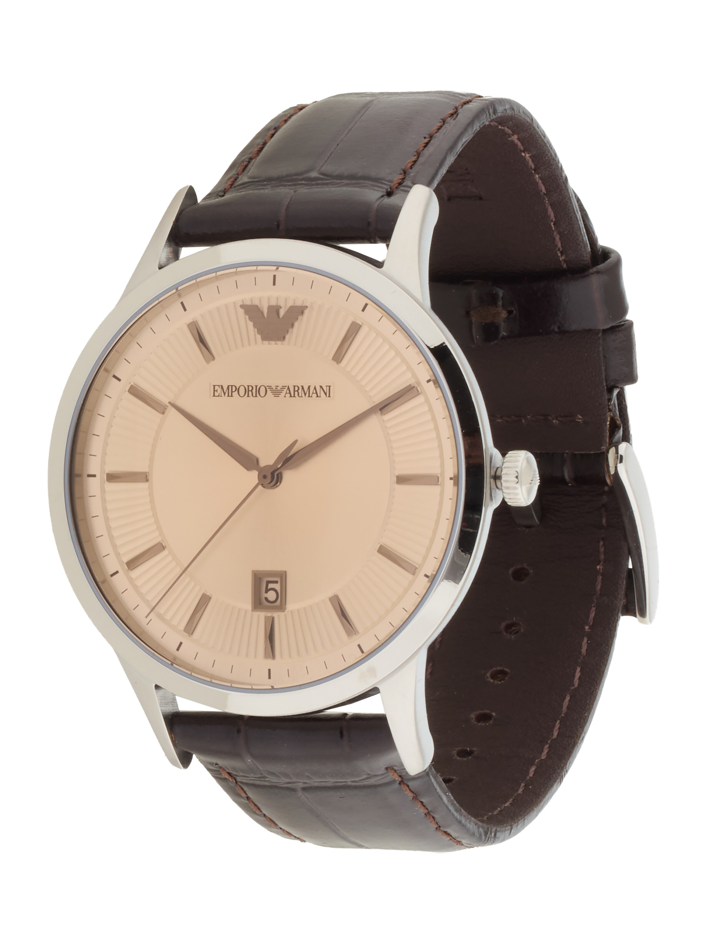 Emporio Armani Analog watch in Brown, Item view