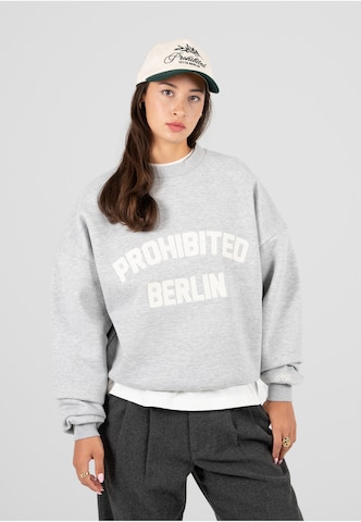 Prohibited Sweatshirt 'Berlin' in Grau: Vorderseite