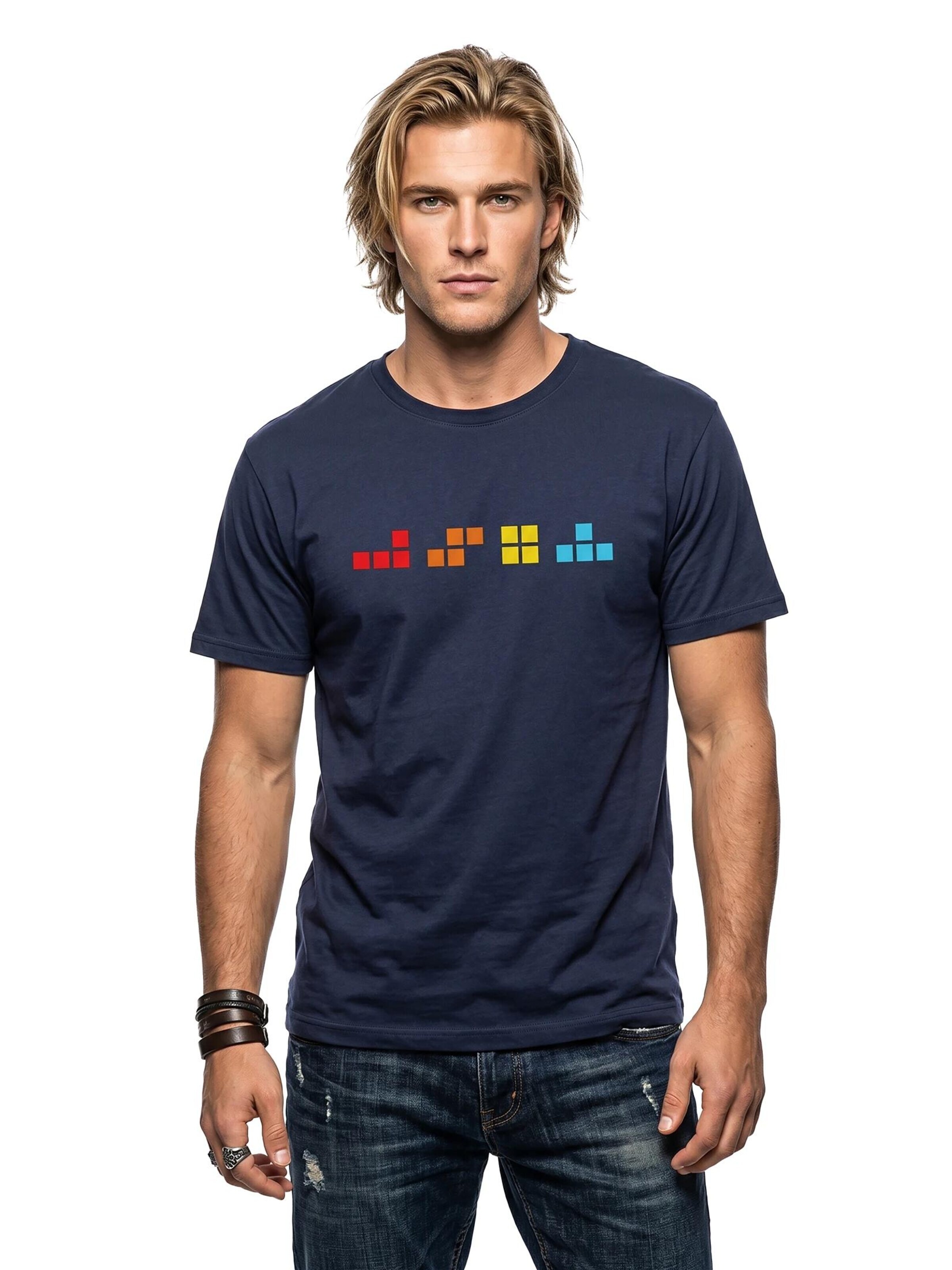 MAKAYA Shirt 'T-Elements' in Blue