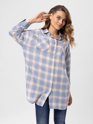 By Diess Collection Bluzka w kolorze niebieski: przód