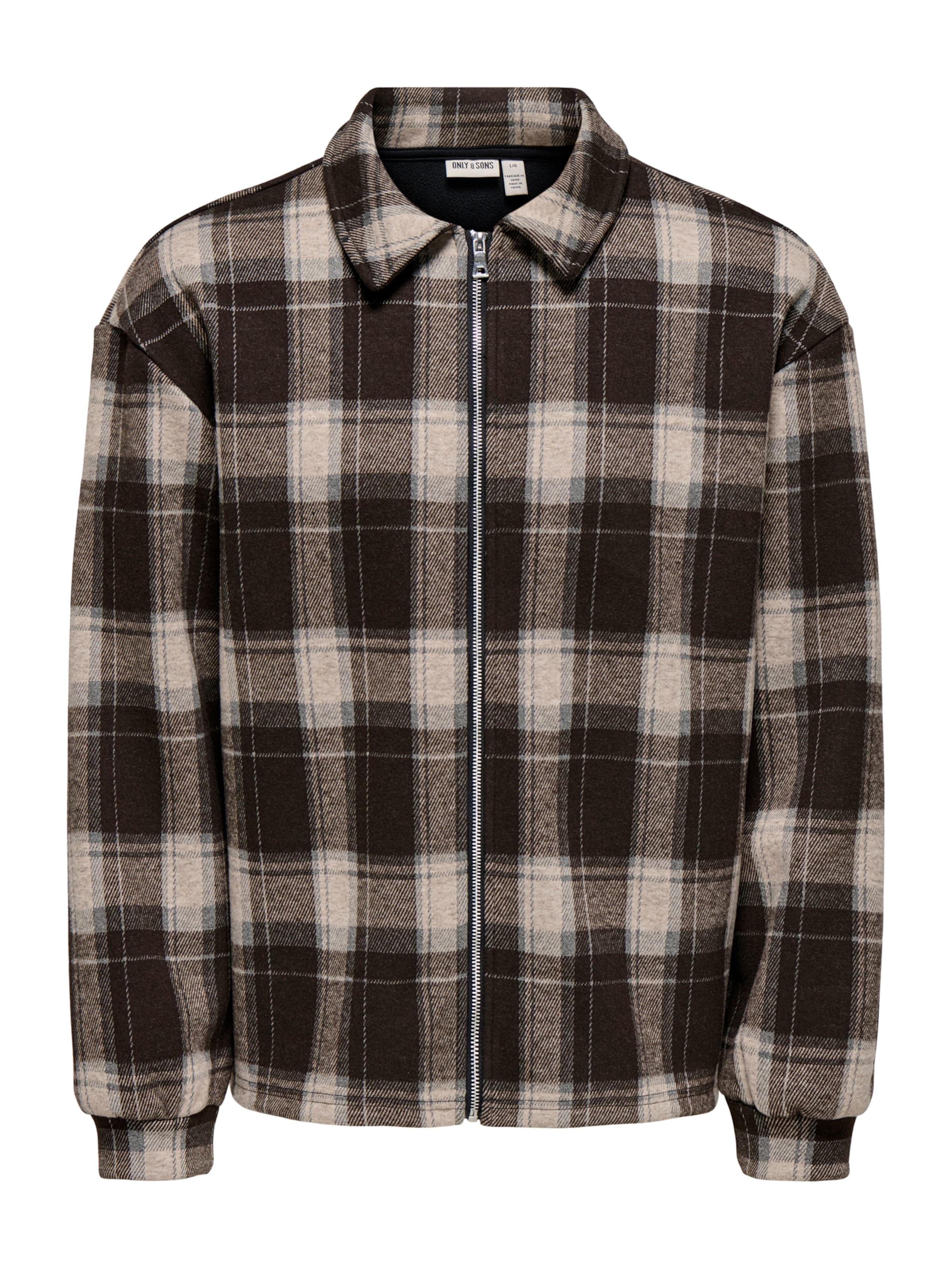 Only & Sons Comfort Fit Hemd 'ONSHENDON' in Braun: Vorderseite