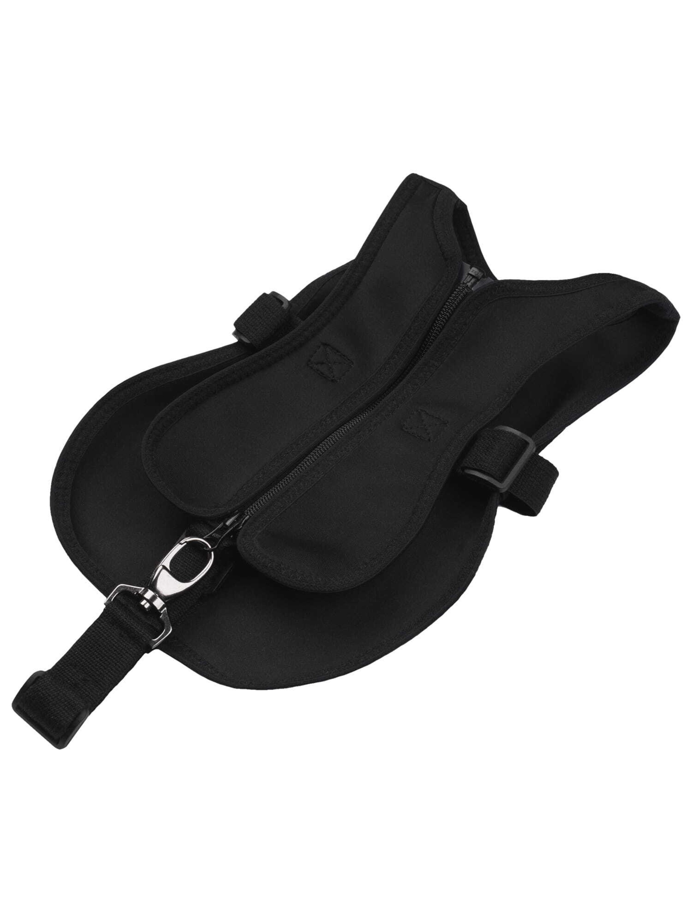 Gilet Crown Bubble en noir : devant