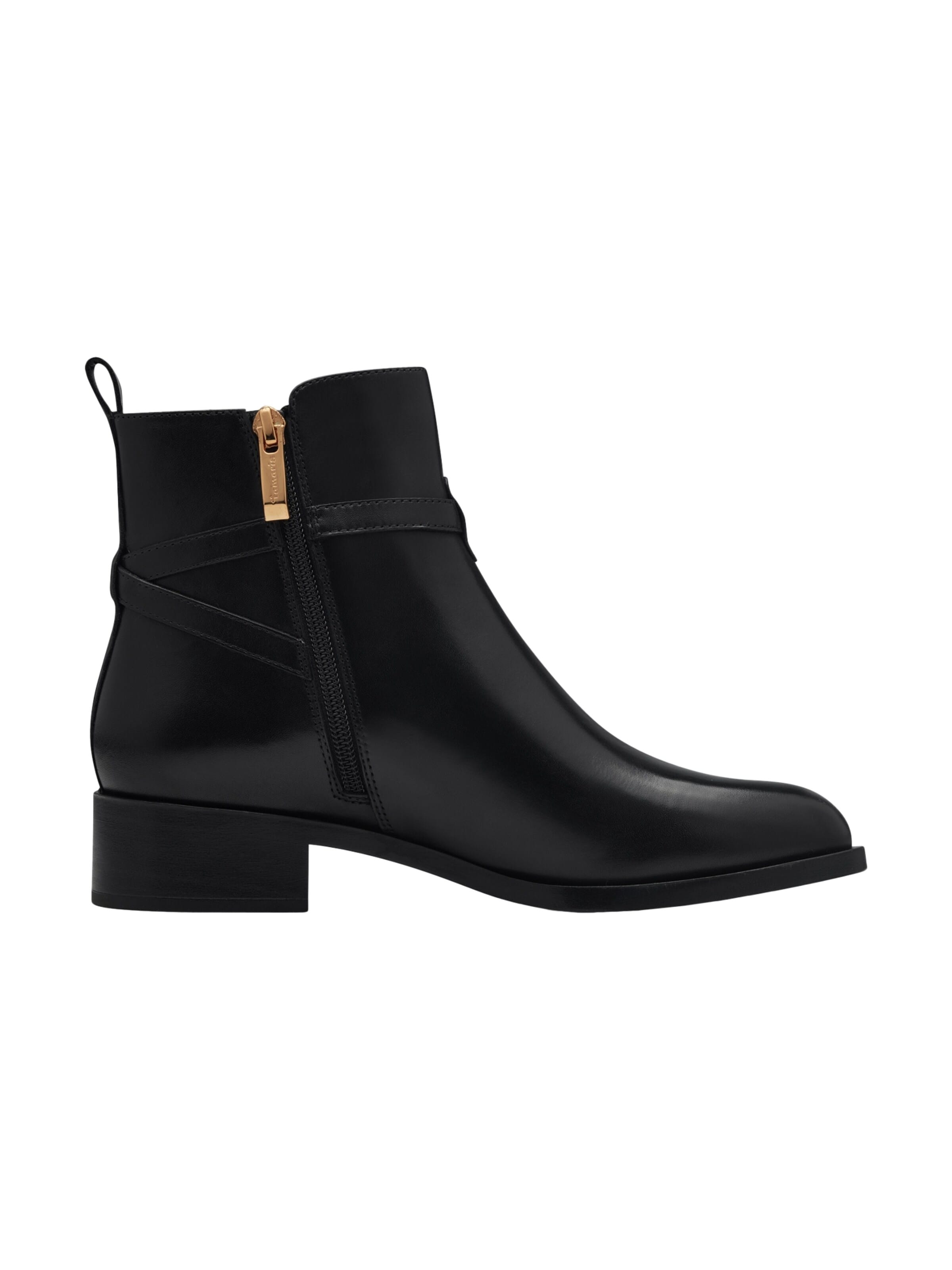 Tamaris Ankle boots 'Damen Stiefelette 1-25321-43-001 Echt Leder in schwarz' in Black