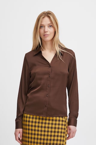 b.young Blouse 'Hence' in Brown: front