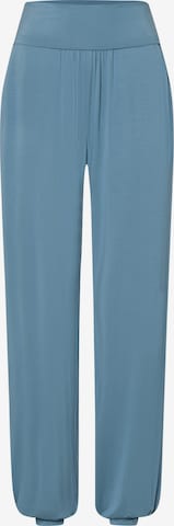 Hanro Loose fit Workout Pants ' Yoga ' in Blue: front