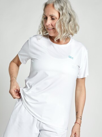 SPORTKIND Funktionsshirt 'Loose Fit Kurzarm'‌‌‌‌‌‌‌ in Weiß
